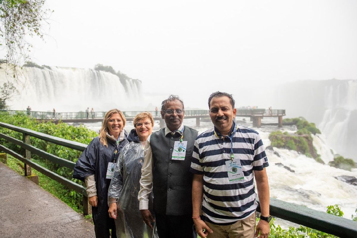 Lideranças das agências espaciais do G20 visitaram o Parque Nacional do Iguaçu na última sexta-feira